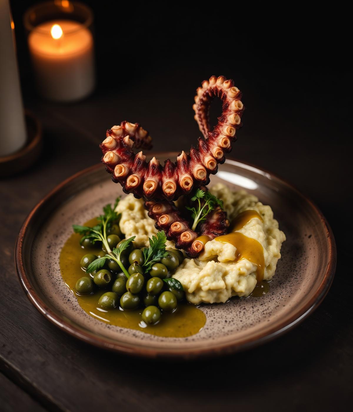 Tentacolo di Polpo alle Tre Cotture
